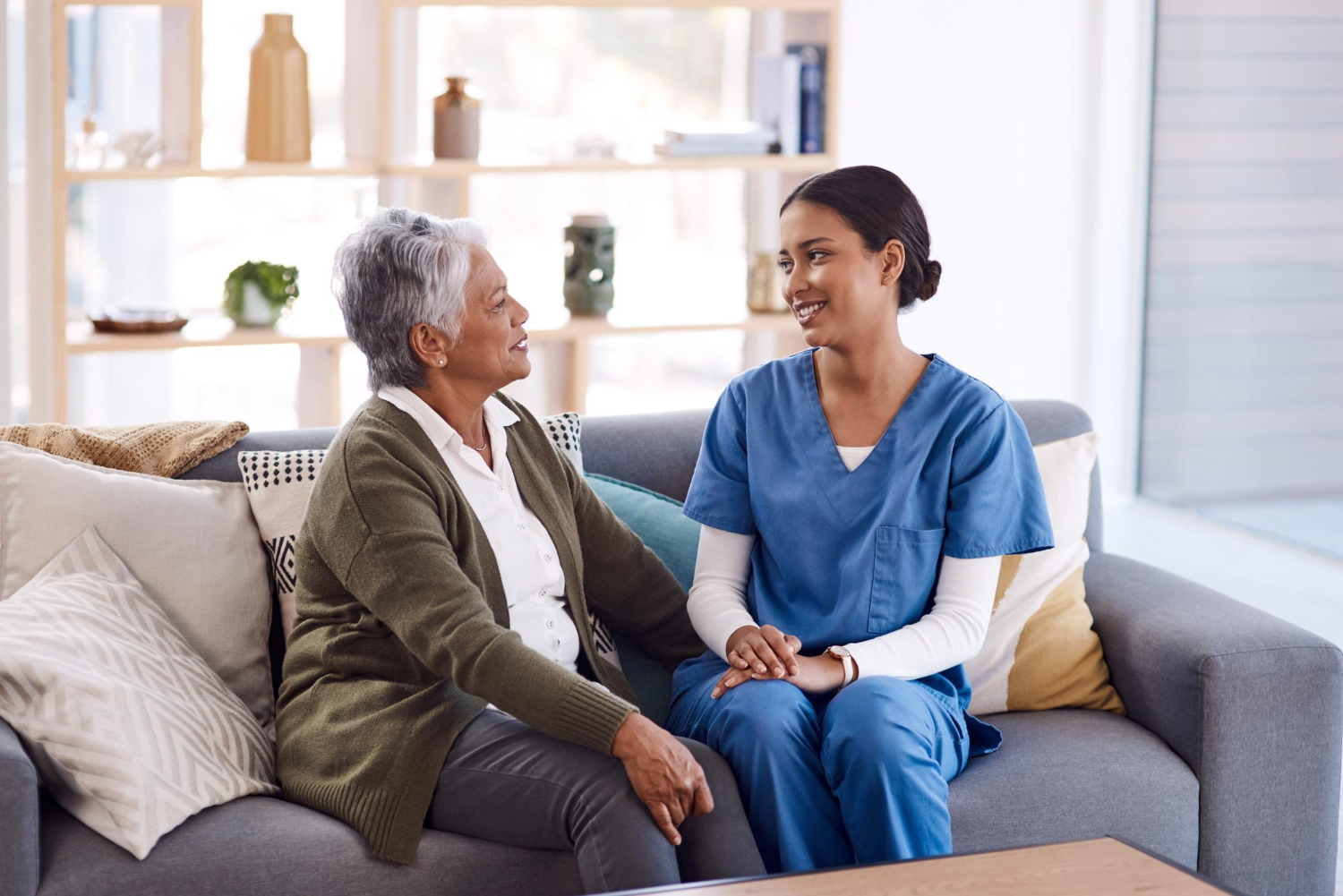 Meal and medication support for a senior at home